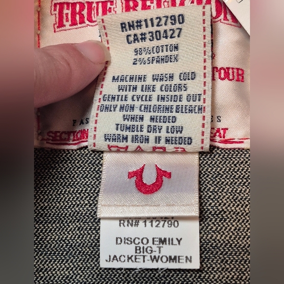XS True Religion Disco Emily Jean Jacket - Picture 4 of 9